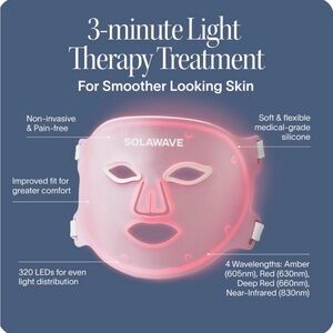 Pink Light Therapy Mask